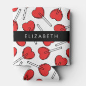 Red Lollipops, Heart Lollipops, Lolly, Your Name Dosenkühler (Rückseite)