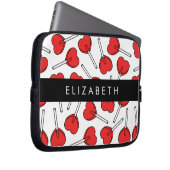 Red Lollipops, Heart Lollipops, Lolly, Your Name Laptopschutzhülle (Vorne Rechts)