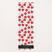 Red Lollipops, Heart Lollipops, Lolly, Your Name Yogamatte (Vorderseite)