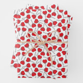 Red Lollipops, Herz Lollipops, Lollipop Muster Geschenkpapier Set (Beispiel)