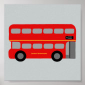 Red London Bus Poster (Vorne)