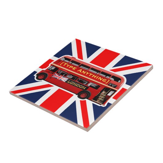 Red London Bus Theme Fliese (Seite)