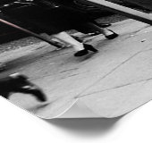 Red London Double Decker Poster (Ecke)