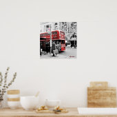 Red London Double Decker Poster (Küche)