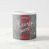 Red London Phone Booth Jumbo-Tasse (Vorderseite)