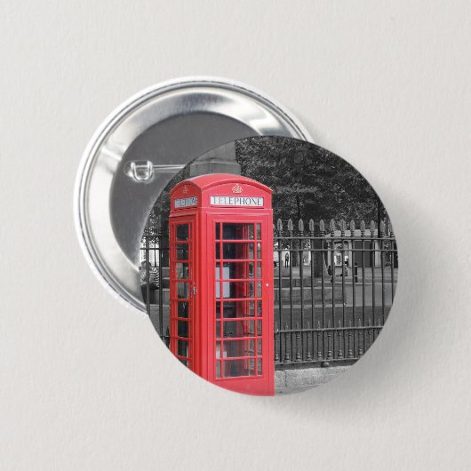 Red London Phonebox Button (Vorne & Hinten)