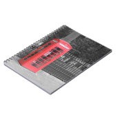 Red London Phonebox Notizblock (Linke Seite)