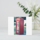 Red London Telefone Box Postkarte (Stehend Vorderseite)