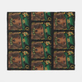 Red Long Hair Dackel Fleecedecke (Vorderseite (Horizontal))