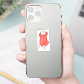 RED LONG JOHNS CAT 2 "X2" Vinyl Sticker (Telefon)