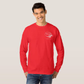 Red Long Sleeve Shirt Uniform mit Business-Logo (Vorne ganz)