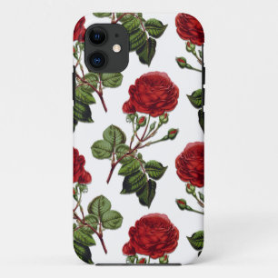 Red Long Steam Rose Muster Case-Mate iPhone Hülle