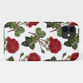 Red Long Steam Rose Muster Case-Mate iPhone Hülle (Rückseite (Horizontal))