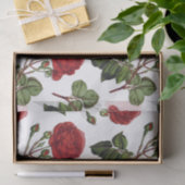 Red Long Steam Rose Muster Seidenpapier (Geschenk)