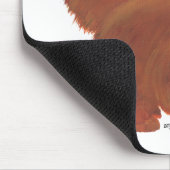 Red Longhair Persian Cat Mousepad (Ecke)
