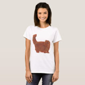 Red Longhair Persian Cat T-Shirt (Vorne ganz)