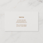 Red Lotus Blume Gesundheit & Wellness Elegante Visitenkarte (Rückseite)