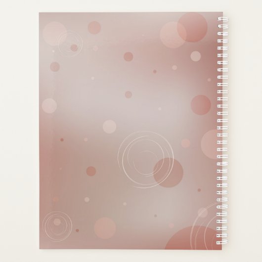 Red Lotus Glow Hardcover Planner Planer (Rückseite)
