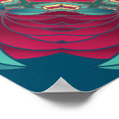 Red Lotus Mandala Poster (Ecke)