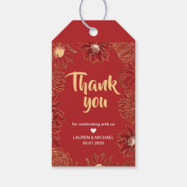 Red Lotus Wasserlilie Blume Orientale Hochzeit Geschenkanhänger