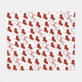 Red Love Blanket Fleecedecke (Vorderseite (Horizontal))