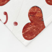 Red Love Blanket Fleecedecke (Ecke)