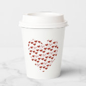 Red Love Cup Pappbecher (Rückseite)