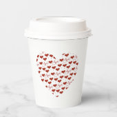 Red Love Cup Pappbecher (Vorderseite)