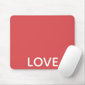 Red Love Gold Heart Mousepad (Mit Mouse)
