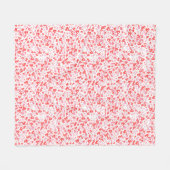 Red Love Hearts – Valentine Collection Fleecedecke (Vorderseite (Horizontal))