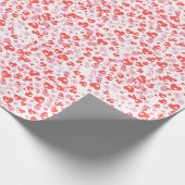 Red Love Hearts – Valentine Collection Geschenkpapier (Ecke)