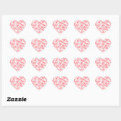 Red Love Hearts – Valentine Collection Herz-Aufkleber (Blatt)