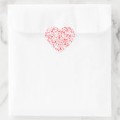 Red Love Hearts – Valentine Collection Herz-Aufkleber (Tasche)