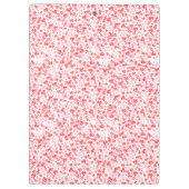 Red Love Hearts – Valentine Collection Klemmbrett (Rückseite)