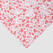 Red Love Hearts – Valentine Collection Seidenpapier (Detail)