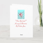 red love hearts with white bow romantic karte (Rückseite)