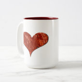Red Love Mug Zweifarbige Tasse (Vorderseite Links)