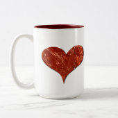 Red Love Mug Zweifarbige Tasse (Links)