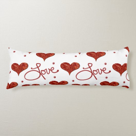 Red Love Pillow Seitenschläferkissen (Vorderseite)