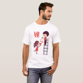 Red Love Valentine's Day T-Shirt (Vorne ganz)