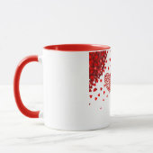 Red Lover's Hearts Tasse (Links)