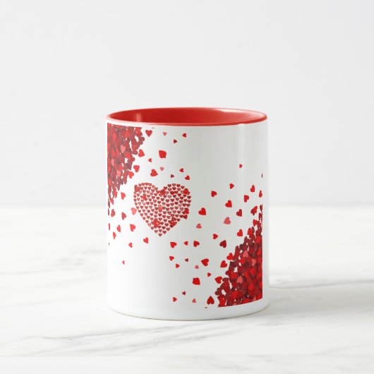 Red Lover's Hearts Tasse (Zentrum)