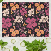 Red Lucky Kleeblatt Clover St Patrick`s Day Geschirrtuch (Gefaltet)