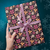 Red Lucky Kleeblatts Clover St Patrick`s Day Geschenkpapier