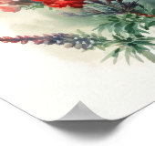 Red Lupine Blume Art Print Poster (Ecke)
