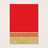 Red Luxe Imitate Gold Earring Display Cards (Rückseite)