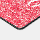 Red Luxury Glitzer Schreibtischunterlage (Ecke)