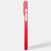 Red Luxury Glitzer und Ombre Case-Mate iPhone Hülle (Rückseite / Links)