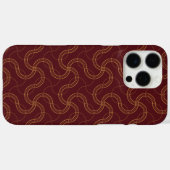 Red Luxury Wavy Stripes Muster Case-Mate iPhone Hülle (Rückseite (Horizontal))