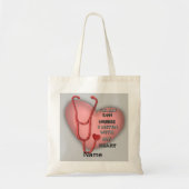 Red LVN Nurse Tote Bag Tragetasche (Vorne)